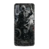 Kılıfland Samsung Galaxy A7 2018 ile Uyumlu Kılıf, Boutique Baskılı, Viking Desenli, Siyah