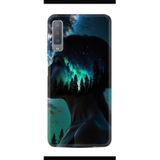 Kılıfland Samsung Galaxy A7 2018 ile Uyumlu Kılıf, Boutique Baskılı, Woman in Tree Tasarımı, Siyah