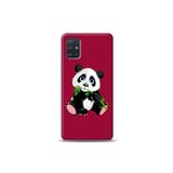 kilifland Samsung Galaxy A71 Panda Mor Tasarımlı Telefon ile Uyumlu Kılıfı Ymtrklf277