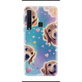 Kılıfland Samsung Galaxy A9 2018 ile Uyumlu Kılıf, Baskılı Resimli, Kalp ve Köpek Desenli
