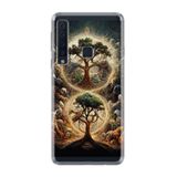 Kılıfland Samsung Galaxy A9 2018 ile Uyumlu Kılıf, Boutique Baskılı, İkili Ağaç Desen, Renk36