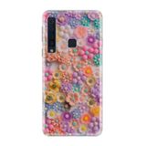 Kılıfland Samsung Galaxy A9 2018 ile Uyumlu Kılıf, Boutique Baskılı, Rengarenk Papatyalar