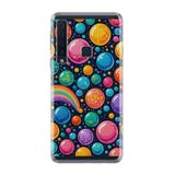 Kılıfland Samsung Galaxy A9 2018 ile Uyumlu Kılıf, Boutique Baskılı, Renkli Balonlar Desenli
