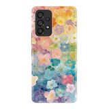 Kılıfland Samsung Galaxy A9 2018 ile Uyumlu Kılıf, Boutique Baskılı, Şahane Çiçekler Deseni, Renkli