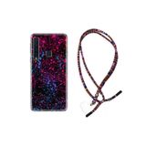 kilifland Samsung Galaxy A9 2018 ile Uyumlu Kılıf Rasta Ipli Boyun Askılı Desenli Silikon Boyalar 1660
