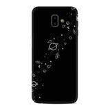 Kılıfland Samsung Galaxy J6 Plus ile Uyumlu Kılıf, Desenli Planet, Silikon, Siyah
