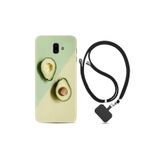 kilifland Samsung Galaxy J6 Plus ile Uyumlu Kılıf Desenli Silikon Boyun Askılı Dog In The Dress 1364