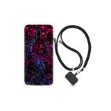 kilifland Samsung Galaxy J6 Plus ile Uyumlu Kılıf Desenli Silikon Ipli Boyun Askılı Boyalar 1660