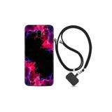 kilifland Samsung Galaxy J6 Plus ile Uyumlu Kılıf Desenli Silikon Ipli Boyun Askılı Boyalar 1663