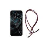 kilifland Samsung Galaxy J6 Plus ile Uyumlu Kılıf Rasta Ipli Boyun Askılı Desenli Silikon Foid Green 1643