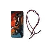 kilifland Samsung Galaxy J6 Plus ile Uyumlu Kılıf Rasta Ipli Boyun Askılı Desenli Silikon Kartal Uçarken 1718