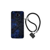 kilifland Samsung Galaxy J6 Plus ile Uyumlu Kılıf Resimli Desenli Silikon Boyun Askılı Karmaşık 1874