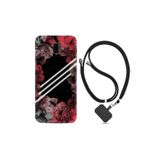 kilifland Samsung Galaxy J6 Plus ile Uyumlu Kılıf Silikon Desen Boyun Askılı Flowers Line 1732