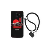 kilifland Samsung Galaxy J6 Plus ile Uyumlu Kılıf Silikon Desen Boyun Askılı Hooligan 1636