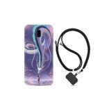 kilifland Samsung Galaxy J6 Plus ile Uyumlu Kılıf Silikon Desen Boyun Askılı Kız Ve Ejderha 1742