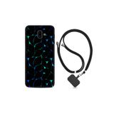 kilifland Samsung Galaxy J6 Plus ile Uyumlu Kılıf Silikon Desen Boyun Askılı Naif Çizgiler 1680