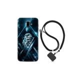 kilifland Samsung Galaxy J6 Plus ile Uyumlu Kılıf Silikon Desen Boyun Askılı Old Owl 1649