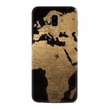 kilifland Samsung Galaxy J6 Plus ile Uyumlu Kılıf Silikon Desen Güzel Seri Map Planet 1656