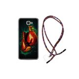 kilifland Samsung Galaxy J7 Prime J7 Prime 2 ile Uyumlu Kılıf Rasta Ipli Boyun Askılı Desenli Silikon Boks Eldiveni 1763