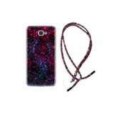 kilifland Samsung Galaxy J7 Prime J7 Prime 2 ile Uyumlu Kılıf Rasta Ipli Boyun Askılı Desenli Silikon Boyalar 1660