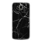 kilifland Samsung Galaxy J7 Pro ile Uyumlu Kılıf Desenli Fragile Black Mermer 1378