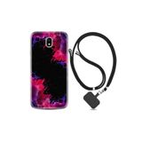 kilifland Samsung Galaxy J7 Pro ile Uyumlu Kılıf Desenli Silikon Ipli Boyun Askılı Boyalar 1663