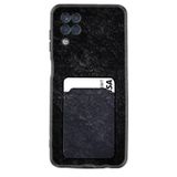 Kılıfland Samsung Galaxy M12 ile Uyumlu Kartvizitli Kartlıklı Desenli Silikon Kılıf, Siyah