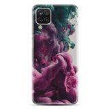kilifland Samsung Galaxy M12 ile Uyumlu Kılıf Desenli Silikon Resimli Pink Green Cloud St-1306