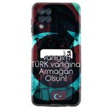 Kılıfland Samsung Galaxy M12 ile Uyumlu Kılıf, Kartlıklı Desenli Silikon, Siyah