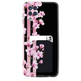 kilifland Samsung Galaxy M12 ile Uyumlu Kılıf Kartvizitli Kartlıklı Desenli Silikon Pink Flowers 3 1393