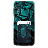 Kılıfland Samsung Galaxy M12 ile Uyumlu Kılıf, Kartvizitli Kartlıklı, Silikon, Balon ve Ay Desenli, Siyah