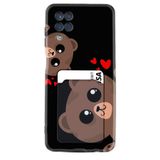 Kılıfland Samsung Galaxy M12 ile Uyumlu Kılıf, Kartvizitli Kartlıklı, Silikon, Desenli Love Animals, Siyah
