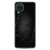 Kılıfland Samsung Galaxy M12 ile Uyumlu Silikon Kılıf, Desen Exclusive Dikenli Tel, Siyah