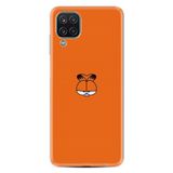 Kılıfland Samsung Galaxy M12 ile Uyumlu Silikon Kılıf, Desen Exclusive Garfi, Turuncu