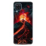 Kılıfland Samsung Galaxy M12 ile Uyumlu Silikon Kılıf, Desen Exclusive Yanardağ, Siyah