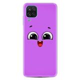 Kılıfland Samsung Galaxy M12 ile Uyumlu Silikon Kılıf, Desen, Purple Sweety, Mor