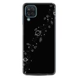 Kılıfland Samsung Galaxy M12 Uyumlu Silikon Kılıf, Exclusive Planet Desen, Siyah