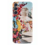 Kılıfland Samsung Galaxy M15 ile Uyumlu Silikon Kılıf, Çiçek Desen, Renkli