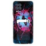 Kılıfland Samsung Galaxy M22 ile Uyumlu Kılıf, Kartvizitli Kartlıklı, Silikon, Astronot Attack Desenli, Siyah
