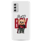 Kılıfland Samsung Galaxy M52 ile Uyumlu Kılıf, Boutique Baskılı, Bad Guy Desenli, Beyaz