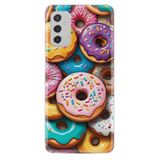 Kılıfland Samsung Galaxy M52 ile Uyumlu Kılıf, Boutique Baskılı Donut Desenli, Renk31