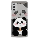 Kılıfland Samsung Galaxy M52 ile Uyumlu Kılıf, Boutique Baskılı, Milkshake Panda Desenli