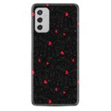 Kılıfland Samsung Galaxy M52 ile Uyumlu Kılıf, Boutique Baskılı, Siyah, Kalp ve Ok Deseni