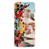 Kılıfland Samsung Galaxy M53 ile Uyumlu Silikon Kılıf, Çiçek Desen, Renkli