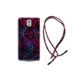 kilifland Samsung Galaxy Note 3 ile Uyumlu Kılıf Rasta Ipli Boyun Askılı Desenli Silikon Boyalar 1660