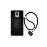 kilifland Samsung Galaxy Note 4 ile Uyumlu Kılıf Silikon Desen Boyun Askılı Dikenli Tel 1779
