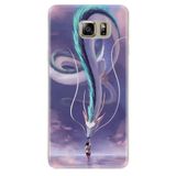 kilifland Samsung Galaxy Note 5 ile Uyumlu Kılıf Silikon Desen Güzel Seri Kız Ve Ejderha 1742