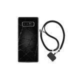kilifland Samsung Galaxy Note 8 ile Uyumlu Kılıf Silikon Desen Boyun Askılı Dikenli Tel 1779