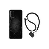kilifland Samsung Galaxy S20 Fe ile Uyumlu Kılıf Silikon Desen Boyun Askılı Dikenli Tel 1779