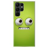 kilifland Samsung Galaxy S22 Ultra ile Uyumlu Kılıf Resimli Desenli Silikon Güzel Seri Green 1832